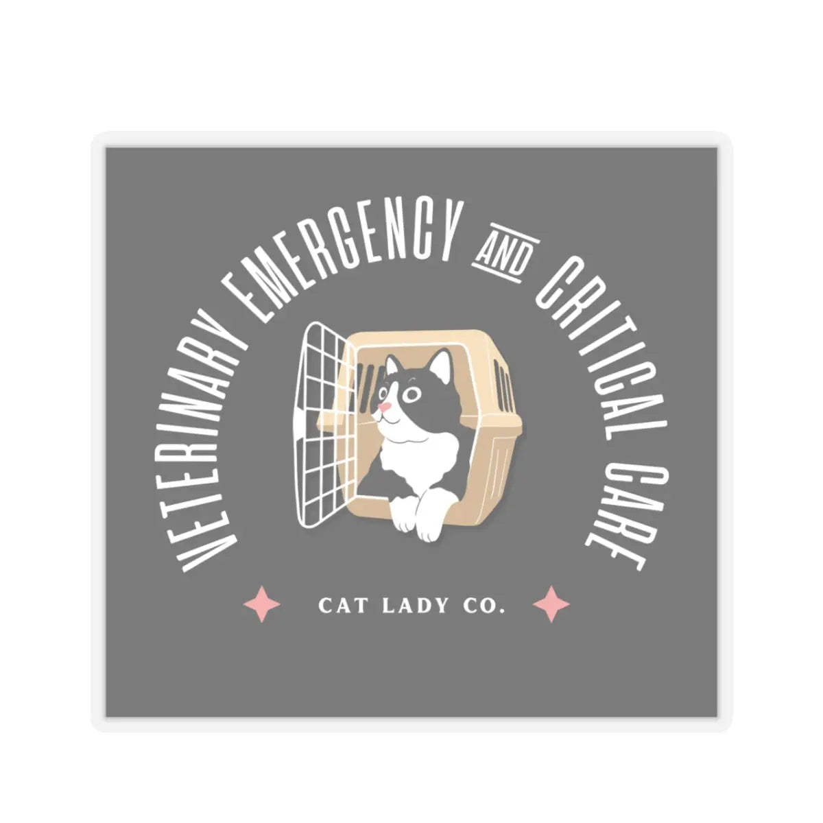 Childless Cat Lady - Kiss-Cut Sticker Printify