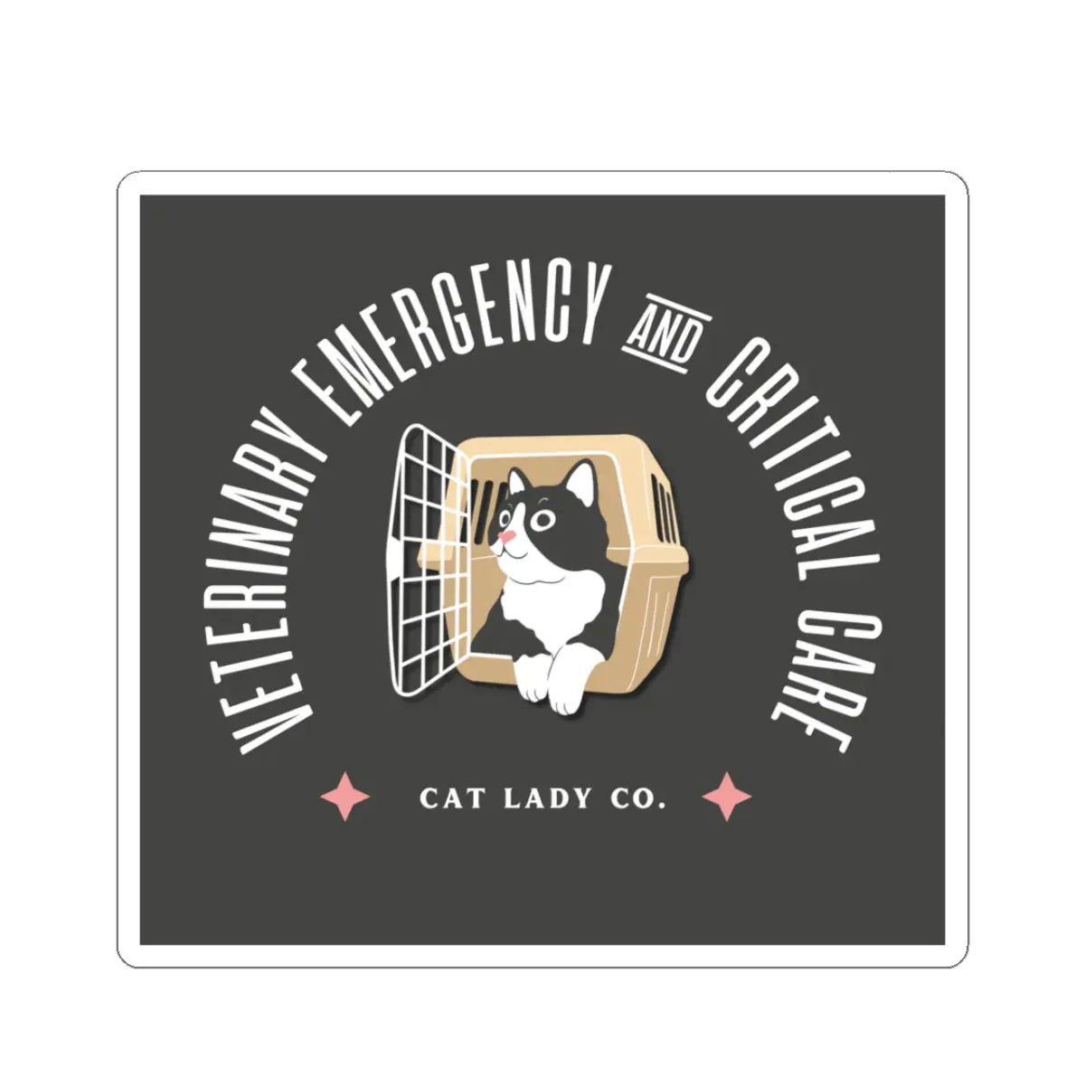 Childless Cat Lady - Kiss-Cut Sticker Printify