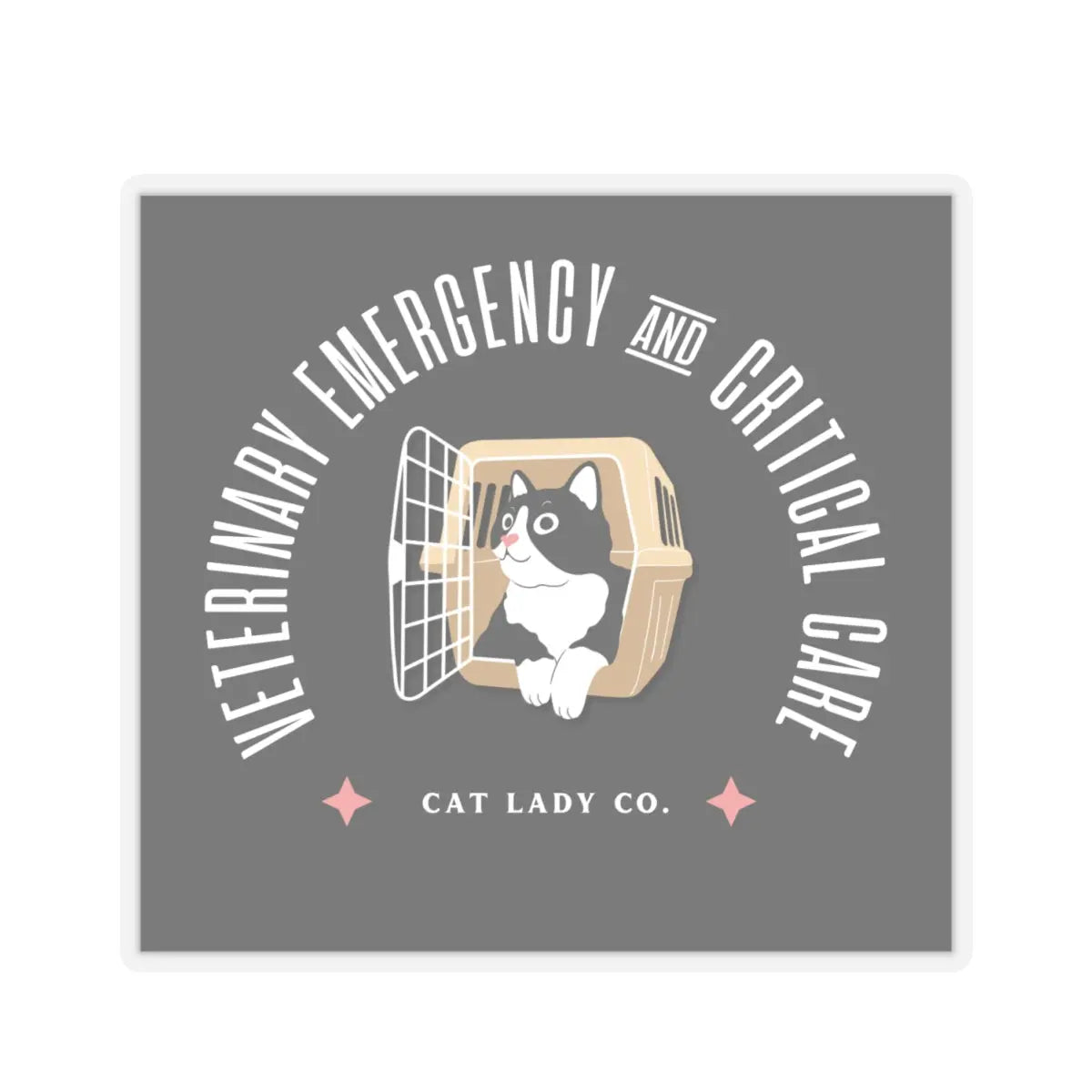 Childless Cat Lady - Kiss-Cut Sticker Printify