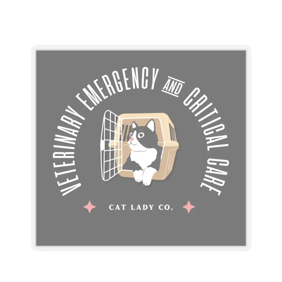 Childless Cat Lady - Kiss-Cut Sticker Printify