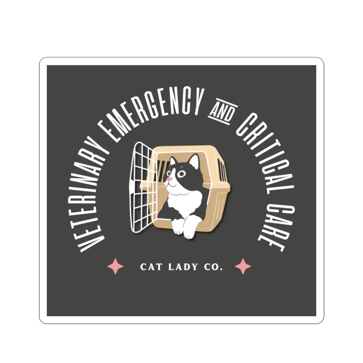 Childless Cat Lady - Kiss-Cut Sticker Printify