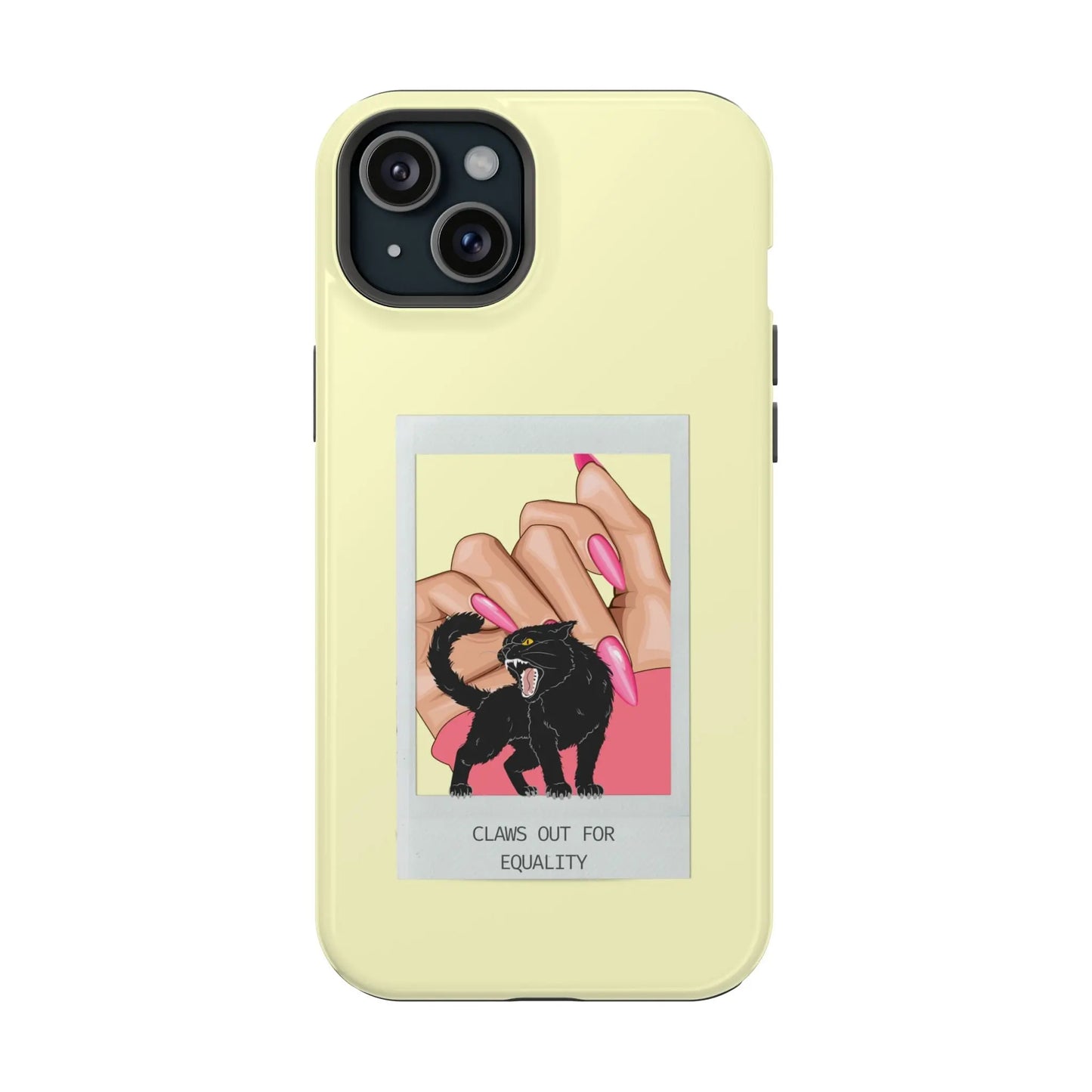 Magnetic Tough Cases - Claws Out For Equality (Yellow) Printify