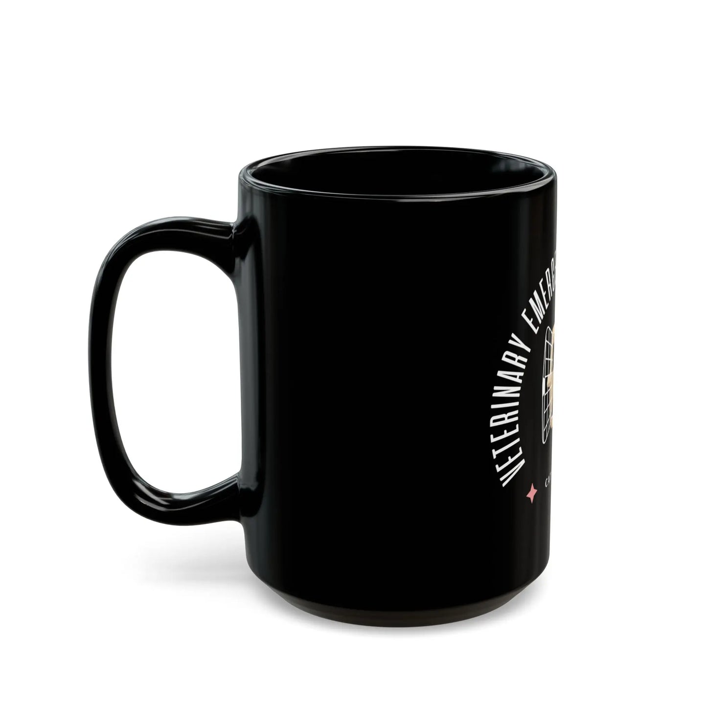 Vet Emergency and Critical Care - Black Mug (11oz, 15oz) Printify