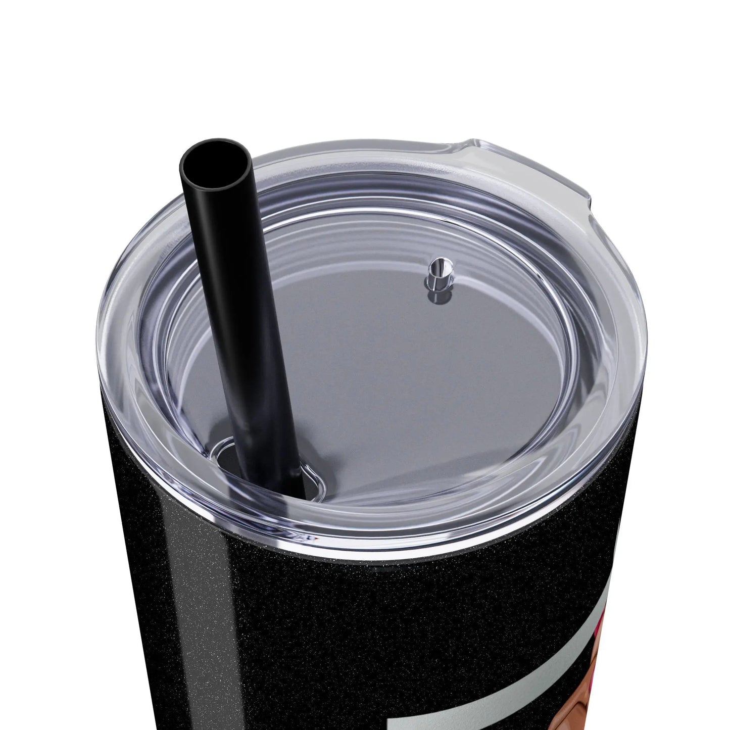 Copy of Skinny Tumbler with Straw, 20oz Childless Cat Lady Printify