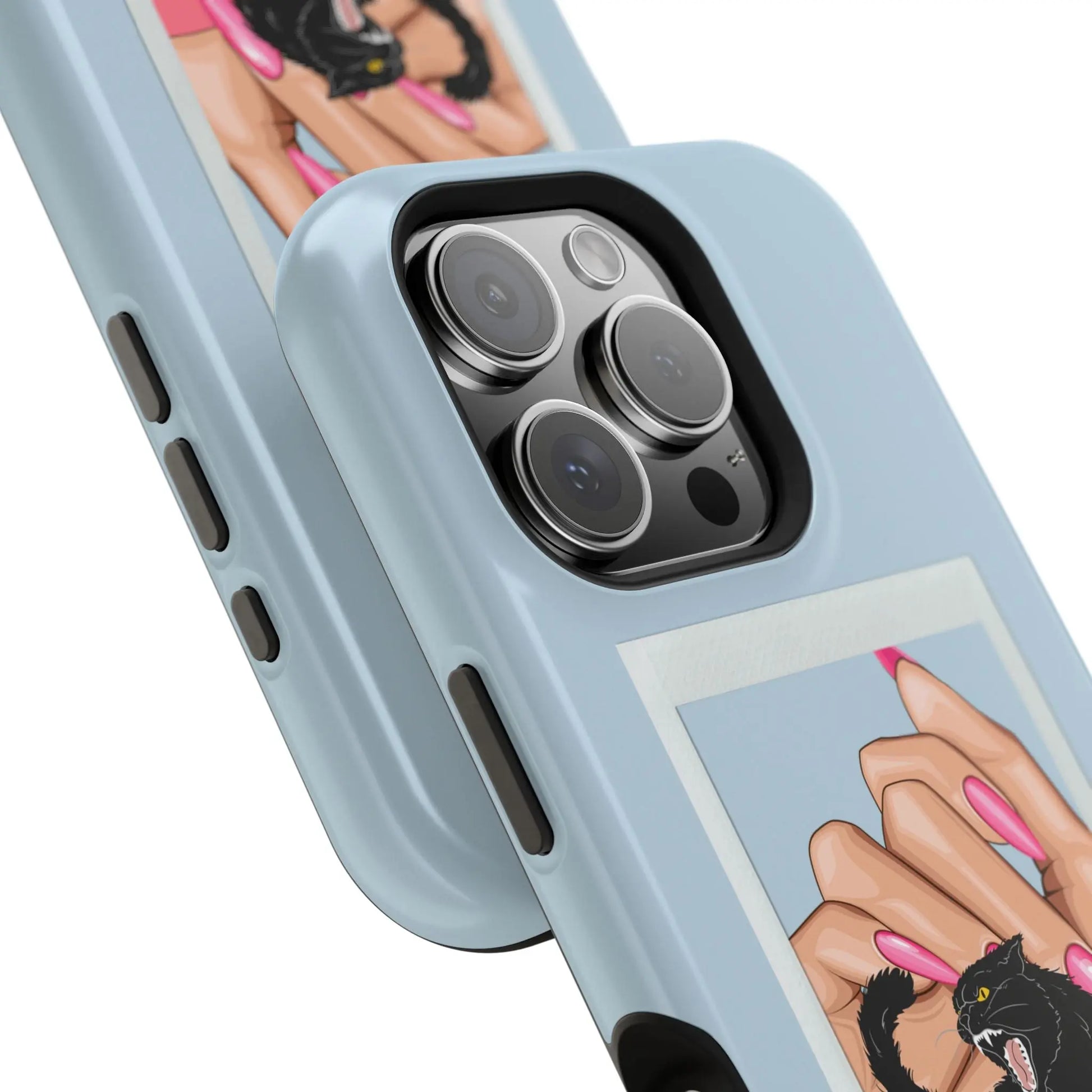 Magnetic Tough Cases - Claws Out For Equality (Light Blue) Printify