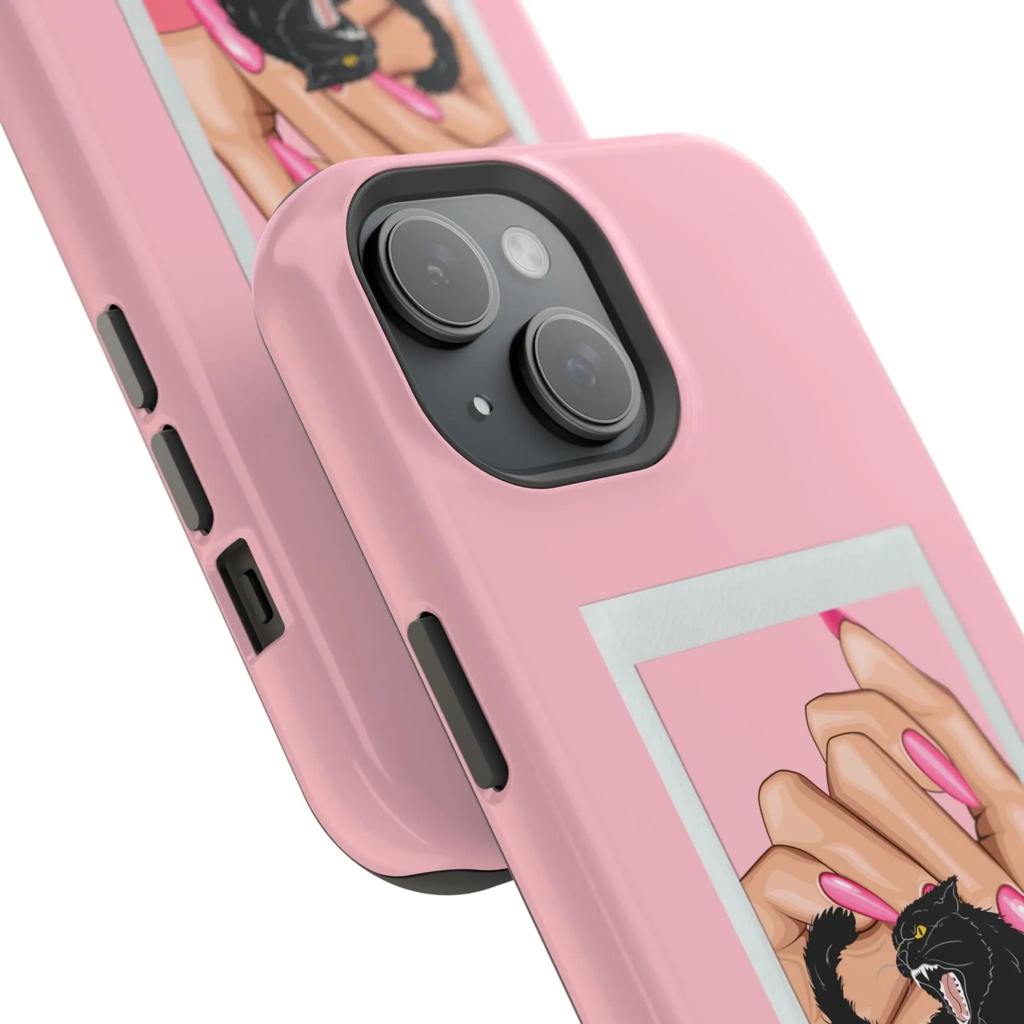 Magnetic Tough Phone Case - Claws Out For Equality (Pink) Printify