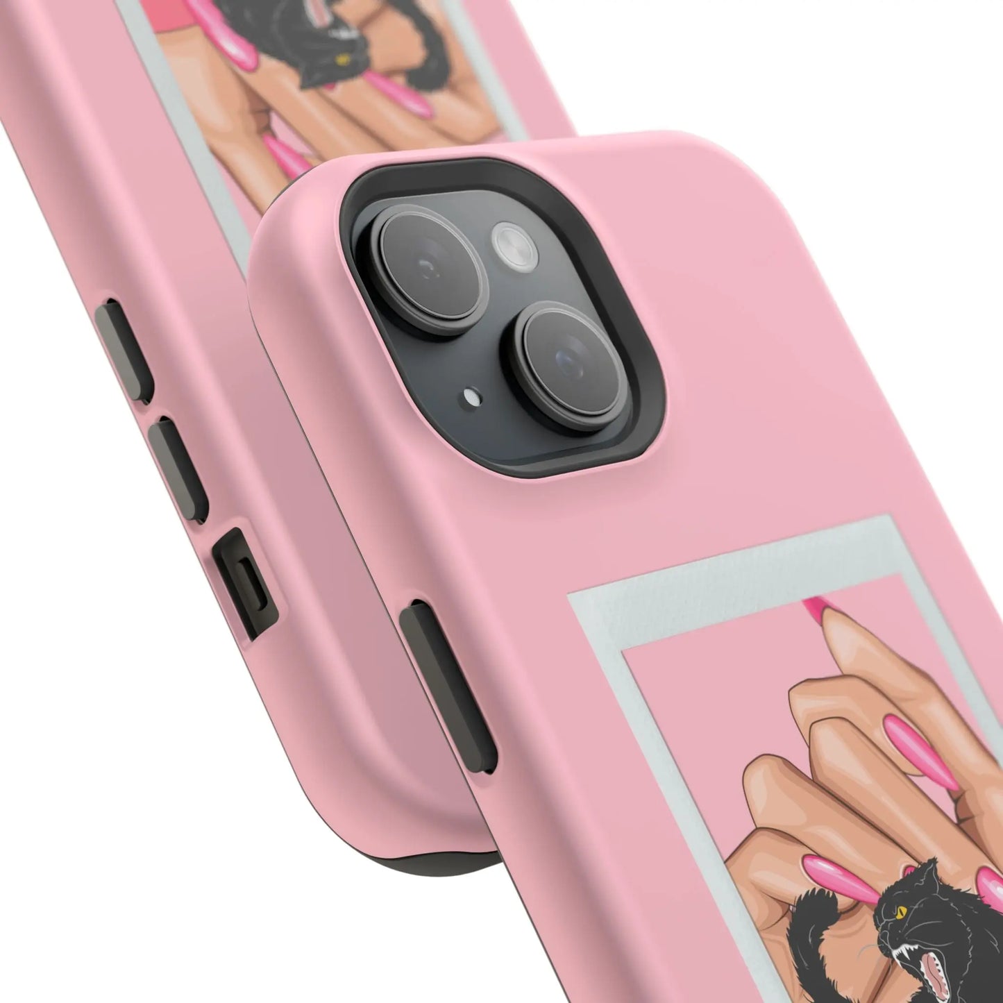 Magnetic Tough Phone Case - Claws Out For Equality (Pink) Printify