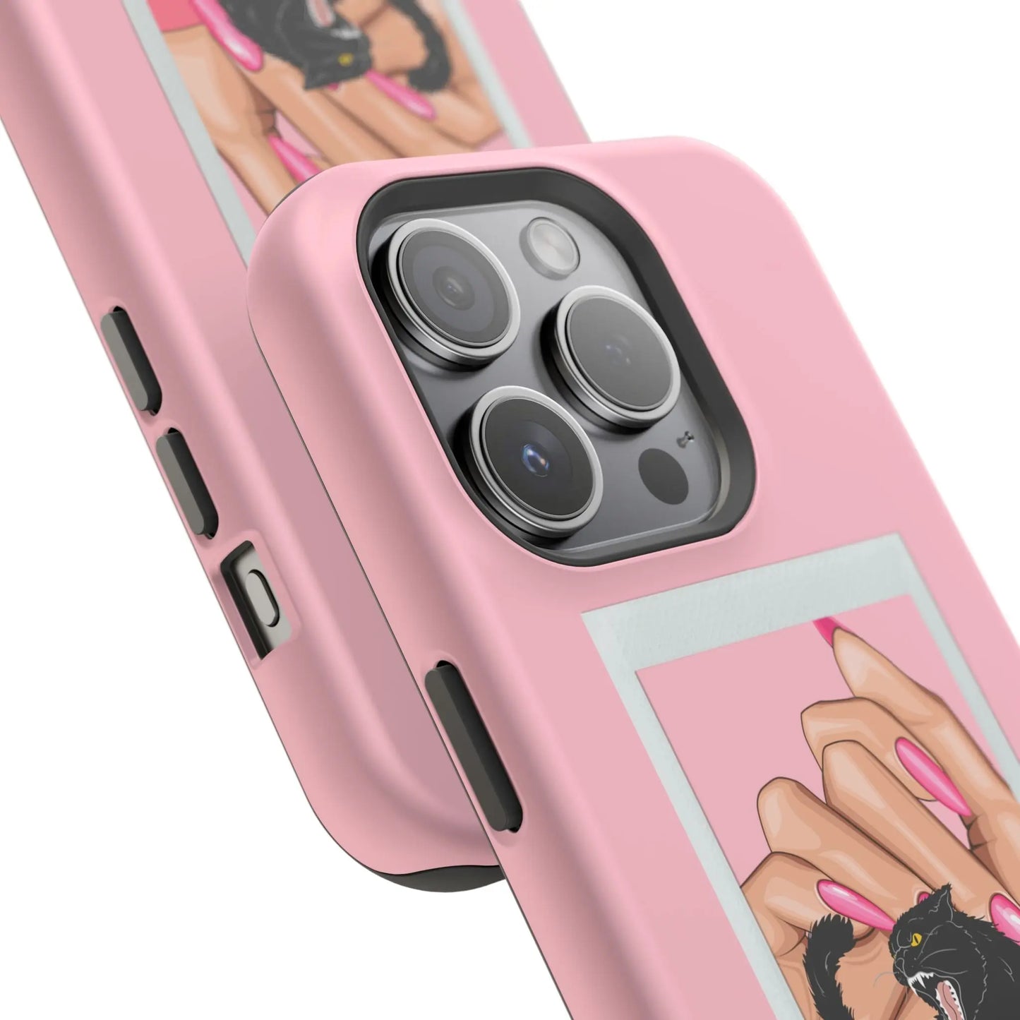 Magnetic Tough Phone Case - Claws Out For Equality (Pink) Printify