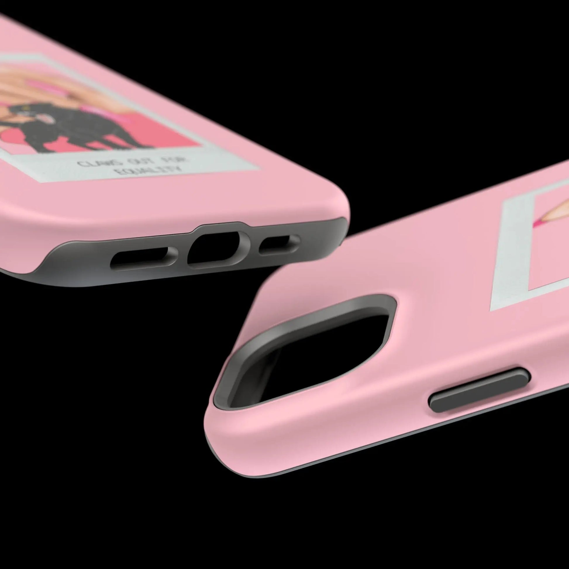 Magnetic Tough Phone Case - Claws Out For Equality (Pink) Printify