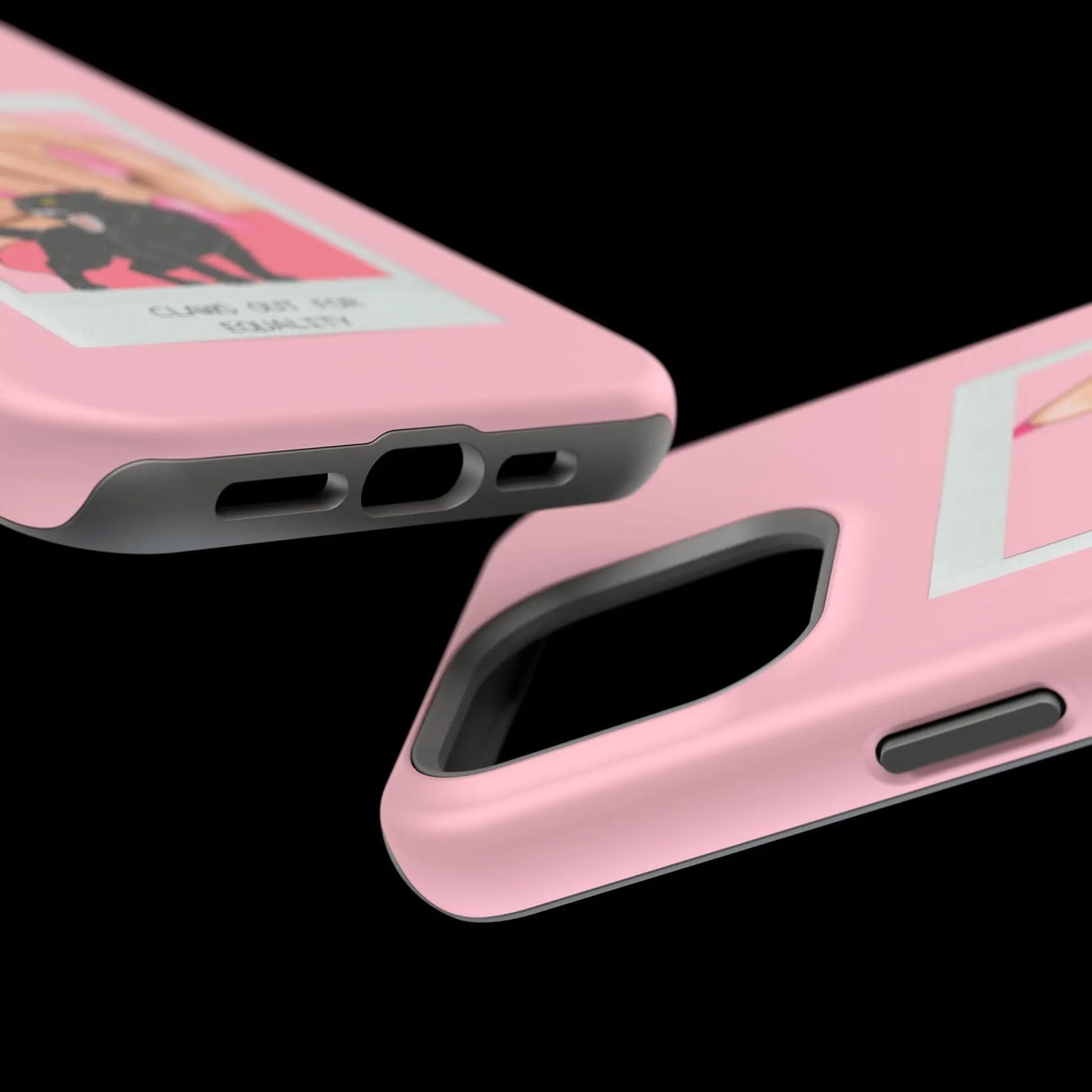 Magnetic Tough Phone Case - Claws Out For Equality (Pink) Printify