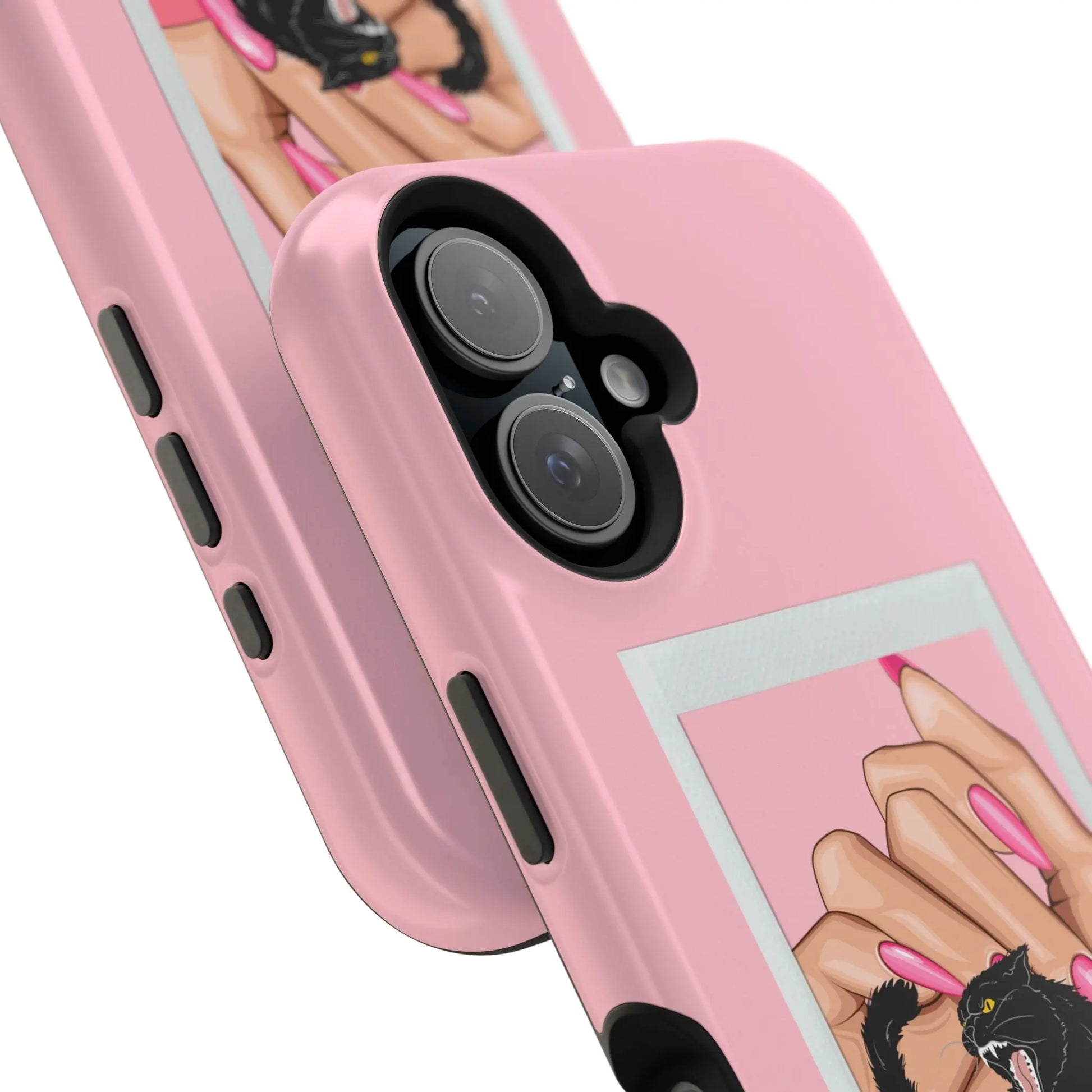 Magnetic Tough Phone Case - Claws Out For Equality (Pink) Printify