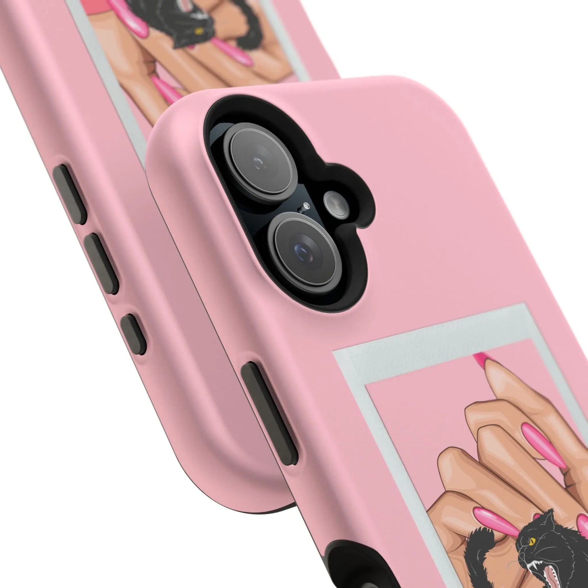 Magnetic Tough Phone Case - Claws Out For Equality (Pink) Printify