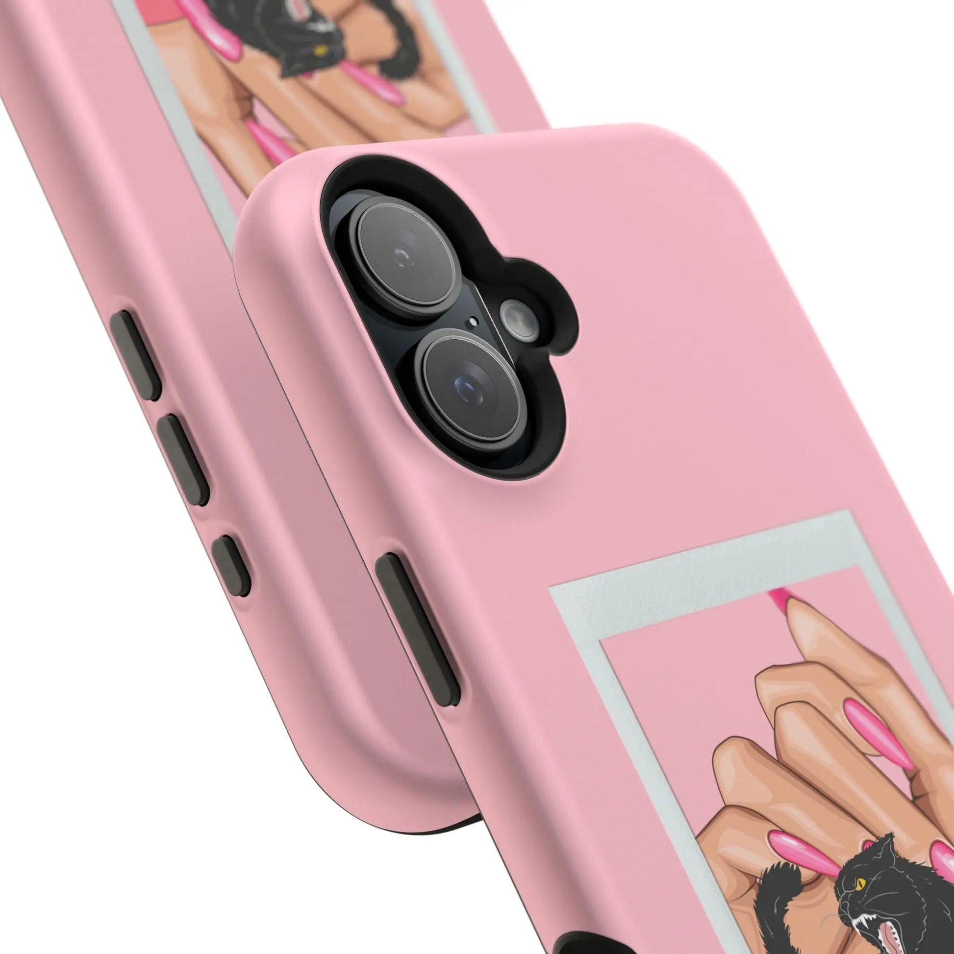 Magnetic Tough Phone Case - Claws Out For Equality (Pink) Printify