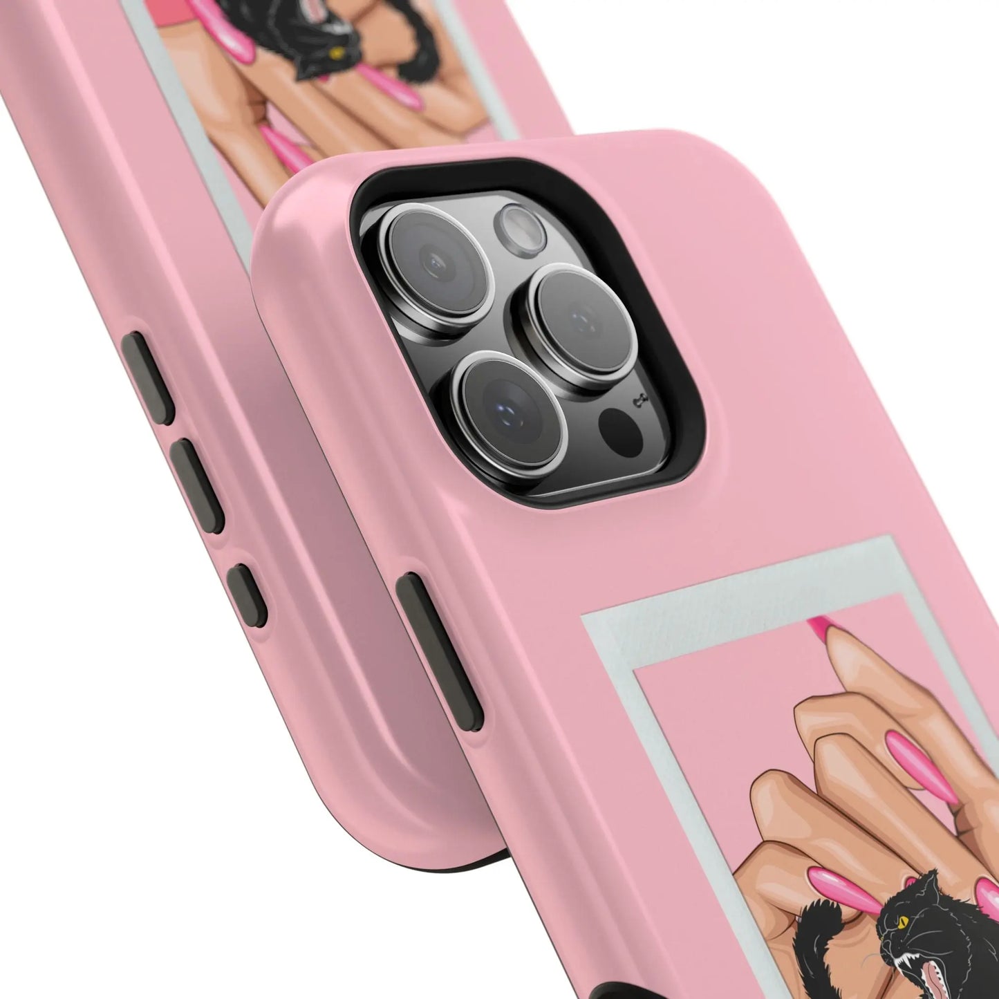 Magnetic Tough Phone Case - Claws Out For Equality (Pink) Printify