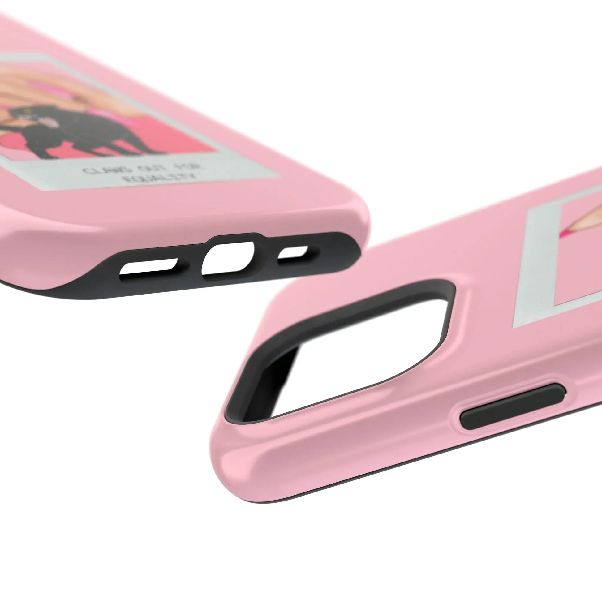 Magnetic Tough Phone Case - Claws Out For Equality (Pink) Printify