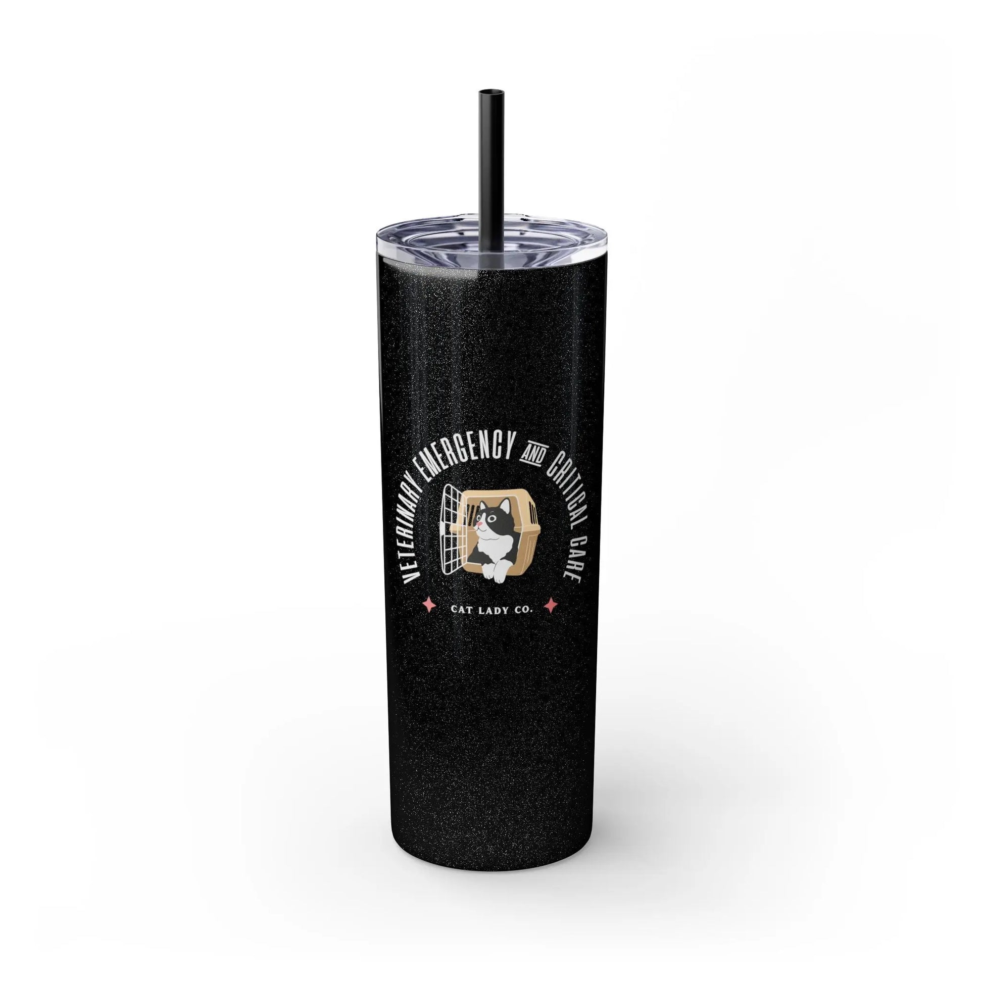 Vet Emergency & Critical Care Skinny Tumbler with Straw, 20oz Printify