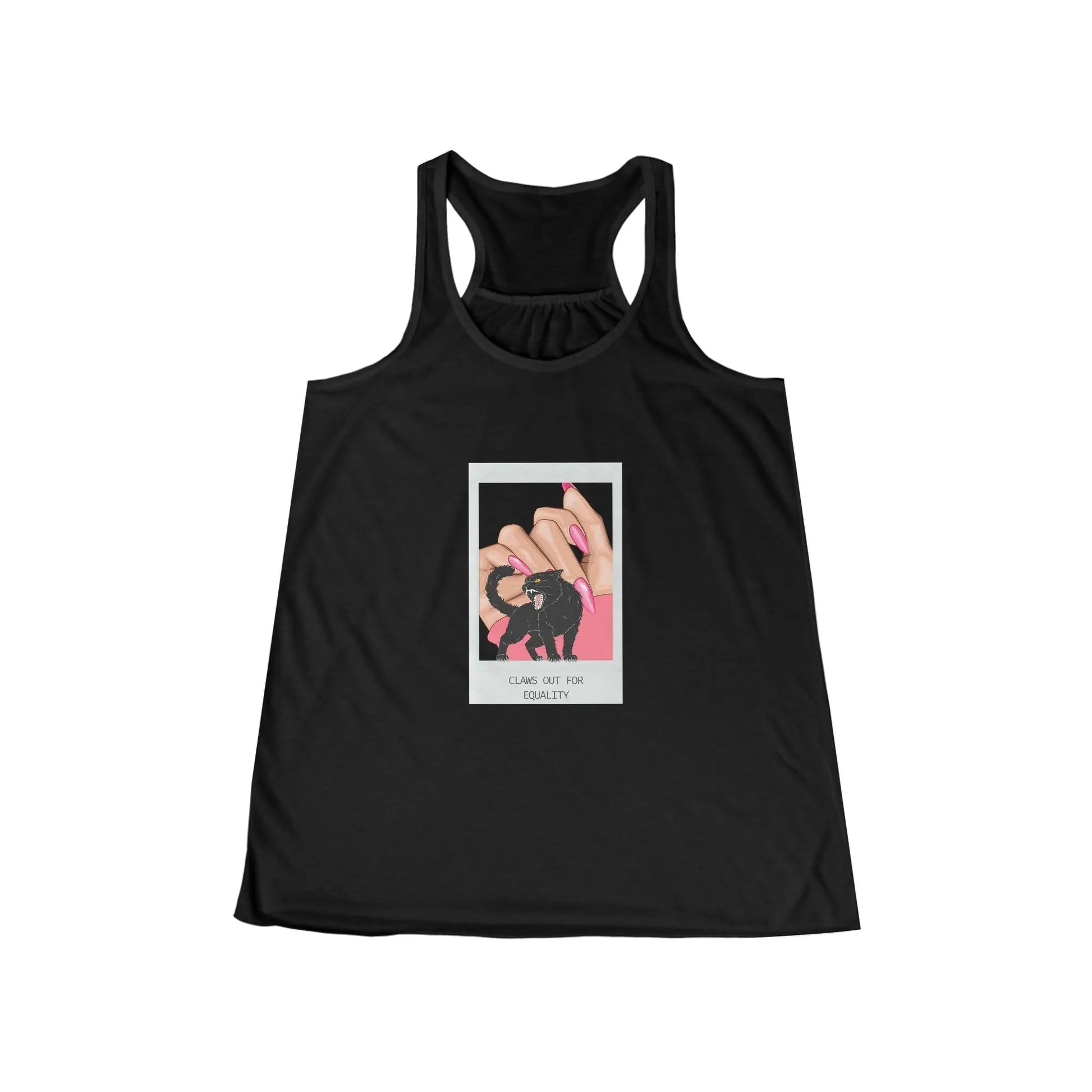 Women's Flowy Racerback Tank - Claws Out For Equality Printify