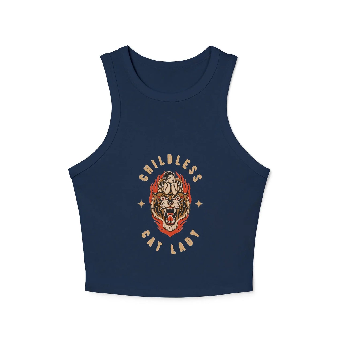 Women's Micro Rib Racer Tank Top Printify