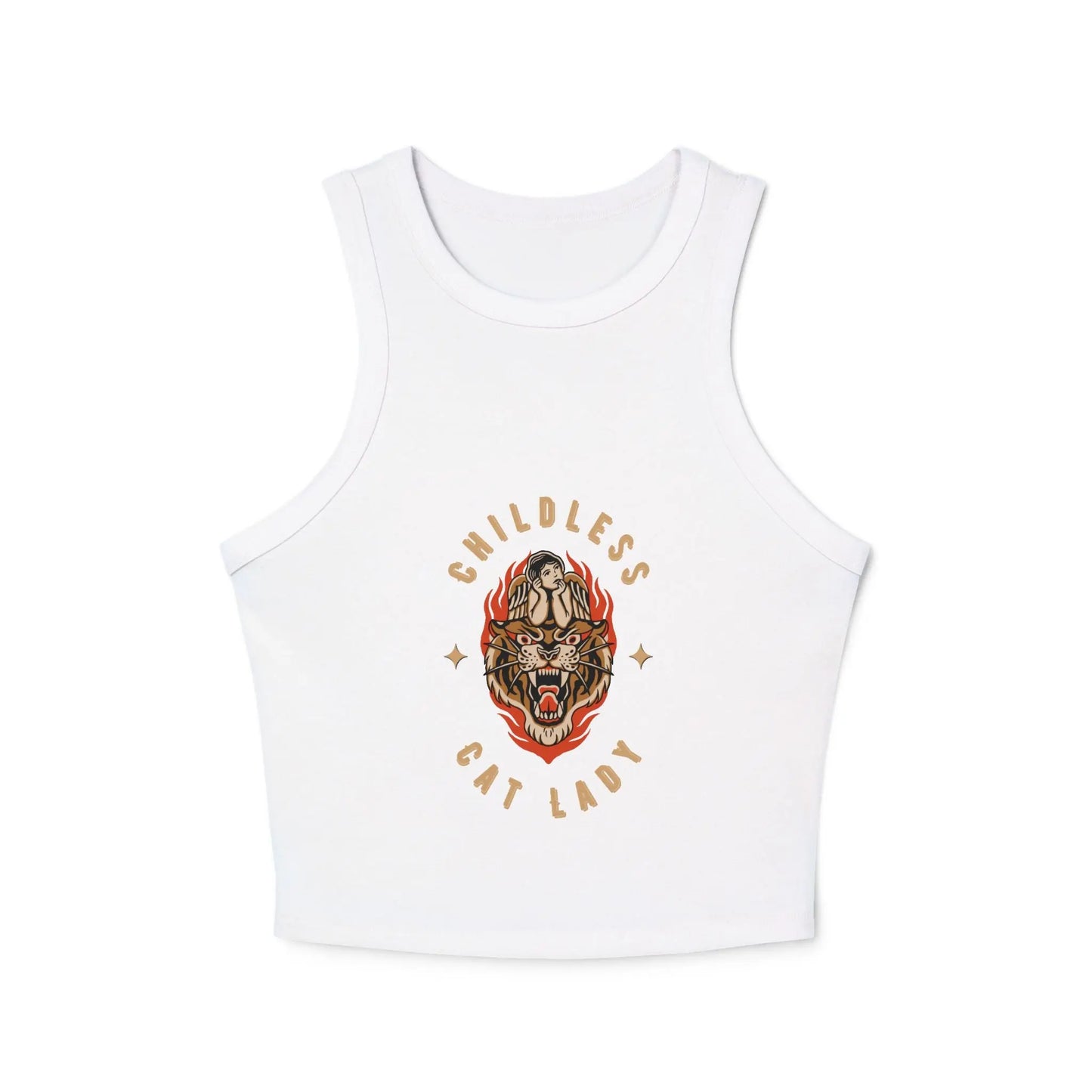 Women's Micro Rib Racer Tank Top Printify