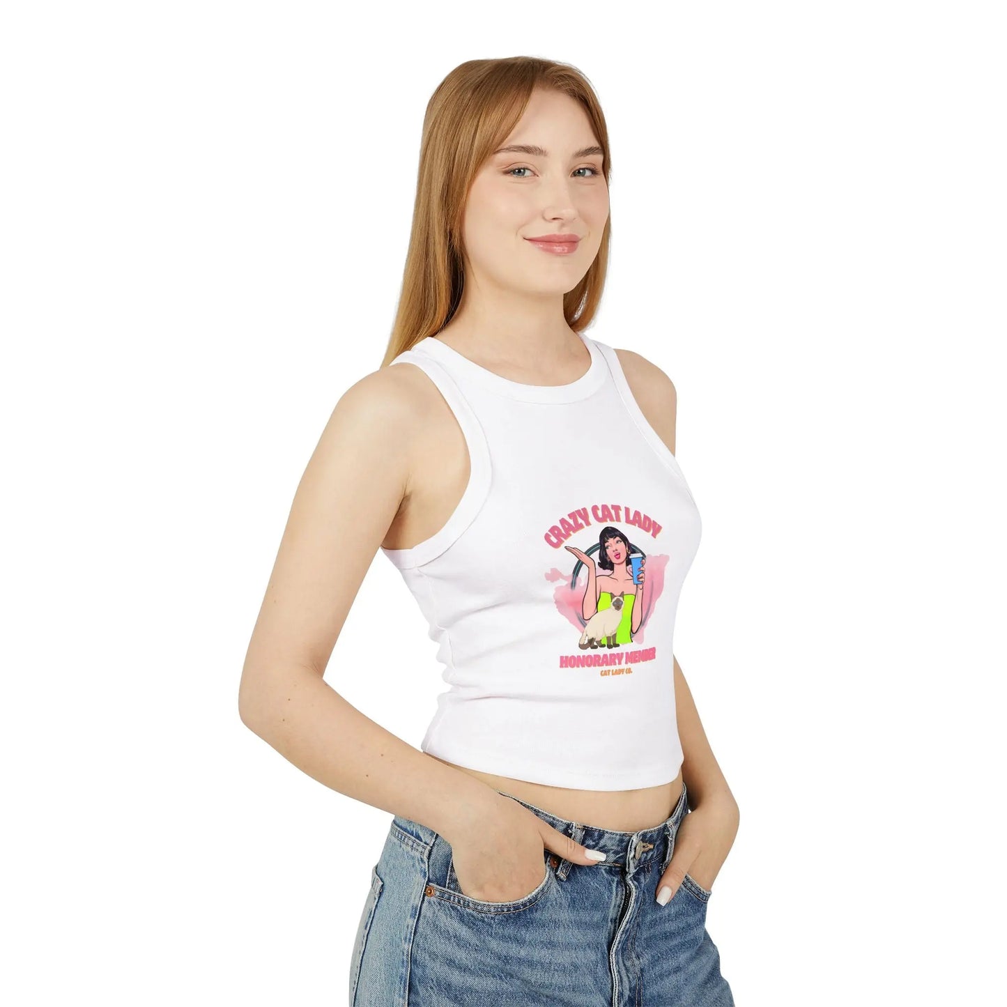 Women's Micro Rib Racer Tank Top Printify