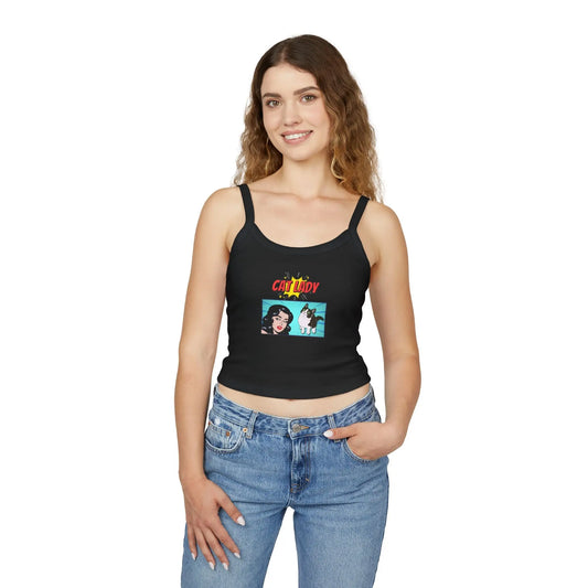 Women's Spaghetti Strap Tank Top - Cat Lady Co.